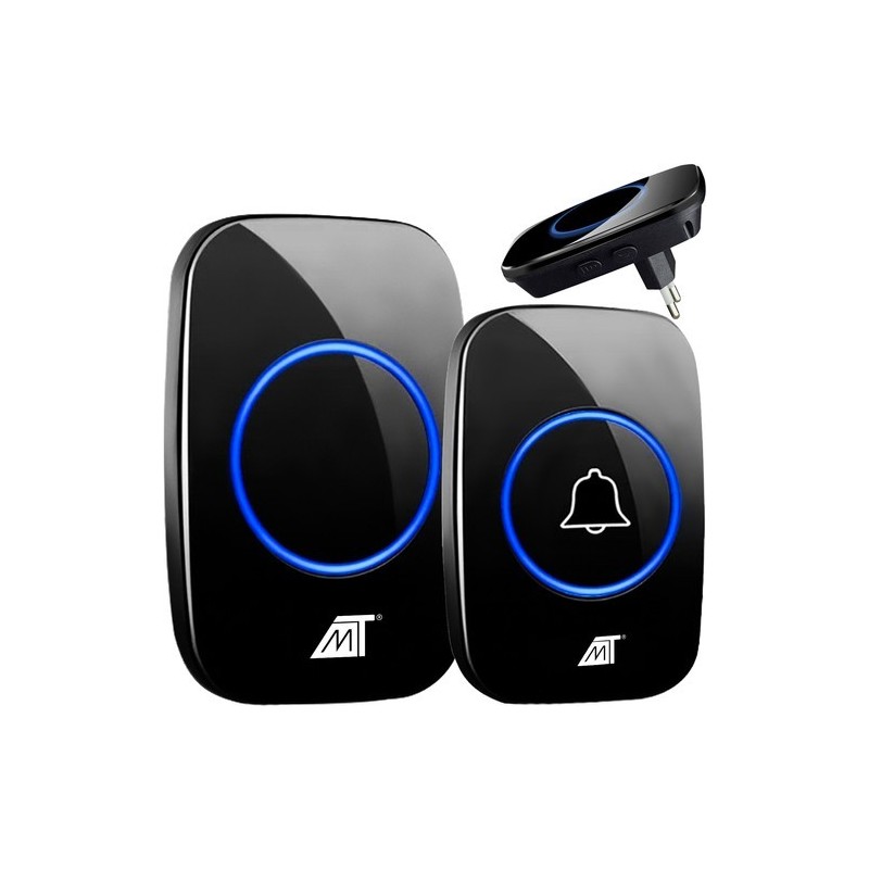Campanello wireless nero 5 livelli di volume