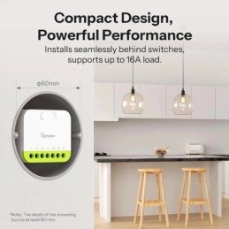 Relè smart Sonoff MINI DUO Zigbee 2 canali da incasso