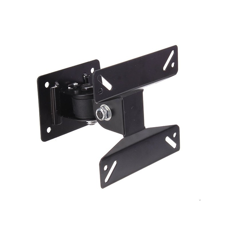 Supporto a muro per TV LED LCD 14-24'' inclinabile nero
