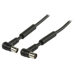 Cavo Coassiale ad Angolo Coassiale Maschio - Femmina Coax (IEC) 10m Nero