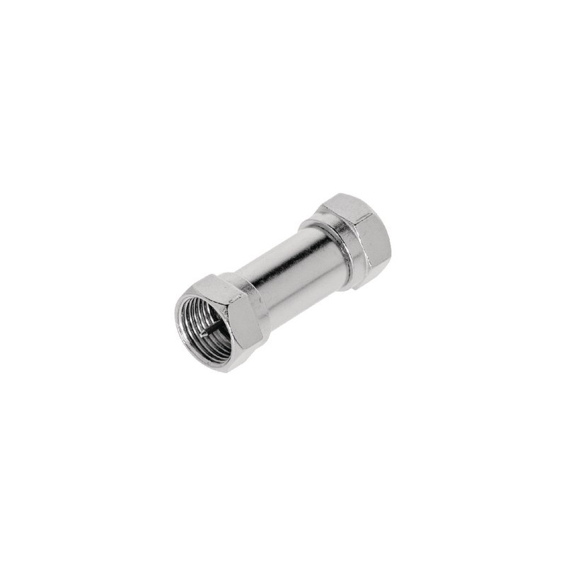 Adattatore Coassiale F Maschio - F Maschio Argento
