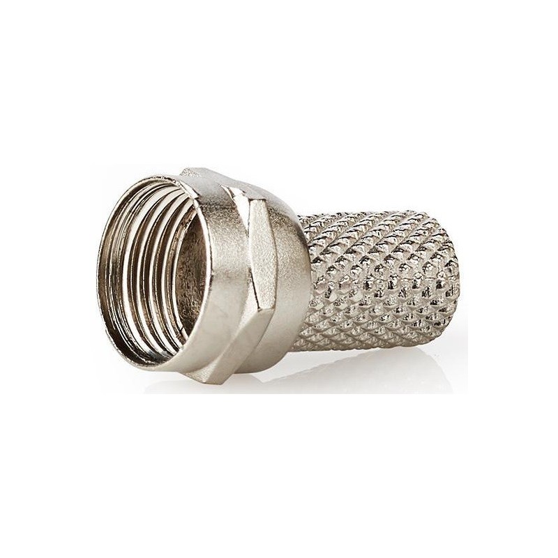 Connettore F - Maschio - Per Cavi Coassiali da 7,4 mm - 25 pezzi - Metallo