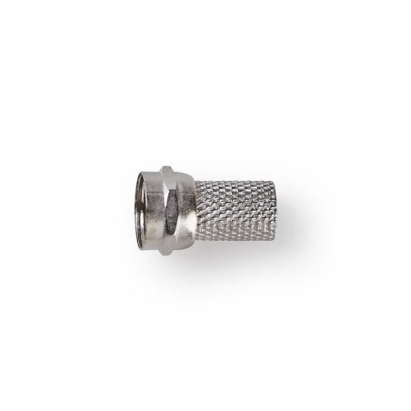 Connettore F Maschio Per Cavi Coassiali da 6,4mm confezione da 25 pezzi