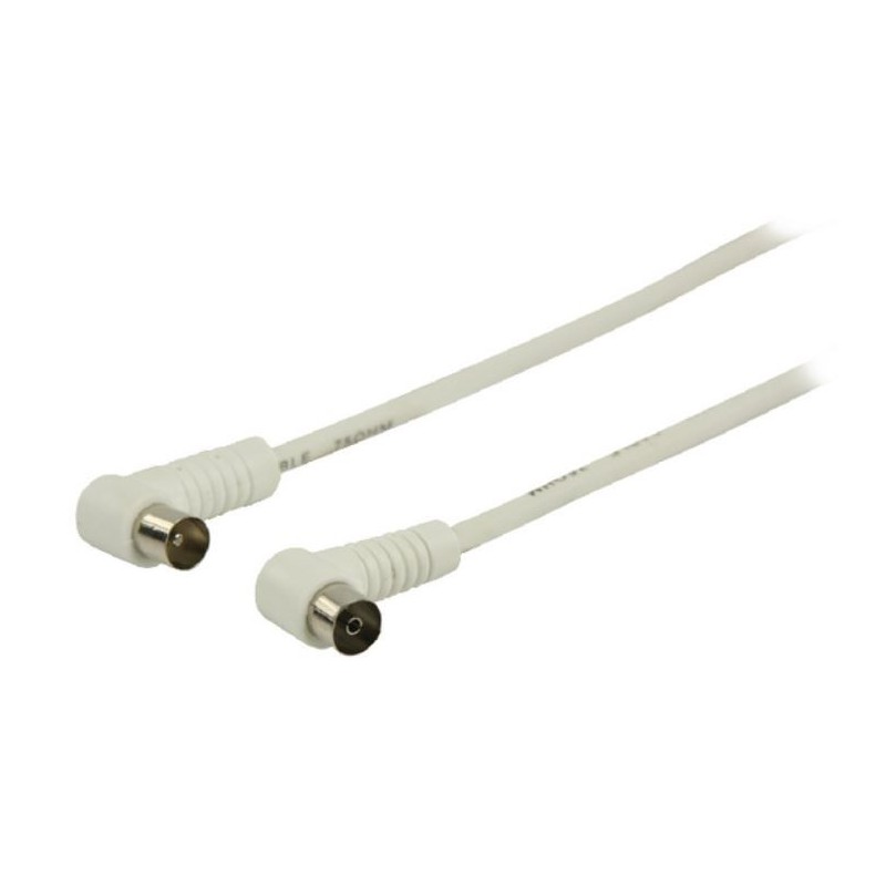 Cavo coassiale angolato 25m bianco Valueline