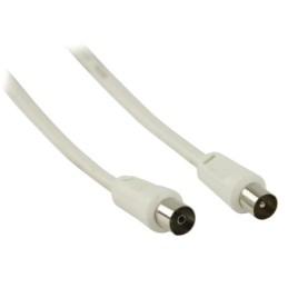 Cavo coassiale Coax (IEC) Dritto maschio - femmina  25m bianco