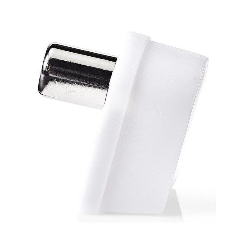 Connettore IEC (coassiale) angolato maschio 75Ohm ingresso cavo 7mm 2 pz