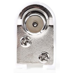 Connettore IEC (coassiale) angolato maschio 75Ohm ingresso cavo 7mm 2 pz
