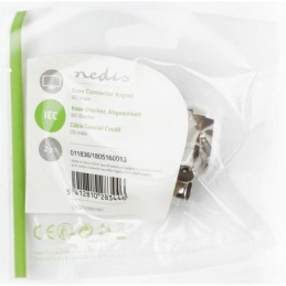 Connettore IEC (coassiale) angolato maschio 75Ohm ingresso cavo 7mm 2 pz