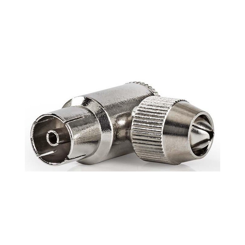 Spina coassiale femmina angolata 75Ohm