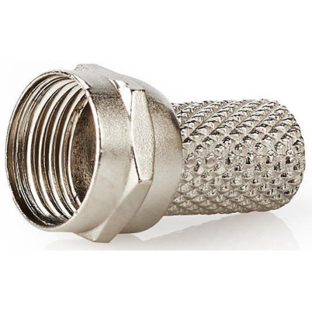 Connettore F maschio 6mm 10 pezzi