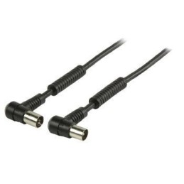Cavo Coassiale ad Angolo Coassiale Maschio – Femmina Coax (IEC) 10m Nero