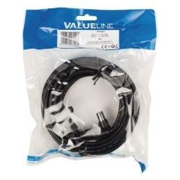 Cavo Coassiale ad Angolo Coassiale Maschio – Femmina Coax (IEC) 10m Nero