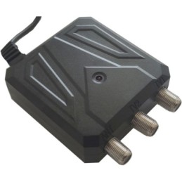 Kit antenna TV DVB-T2 con amplificatore e alimentatore 12V