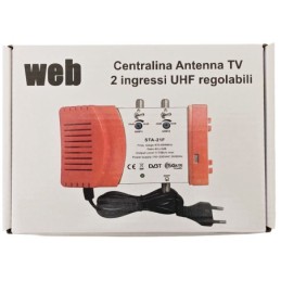 Centralina per antenna TV 2 ingressi UHF regolabili