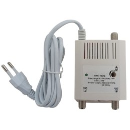 Amplificatore per antenna TV 1 ingresso 2 uscite