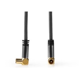 Cavo coassiale IEC maschio femmina 5 m schermato 90° placcato oro