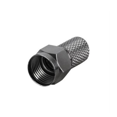 Connettore F 6,8 mm nero per cavo coassiale