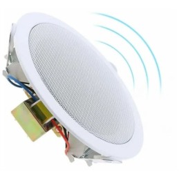 Altoparlante PA da soffitto 100V 18cm bianco