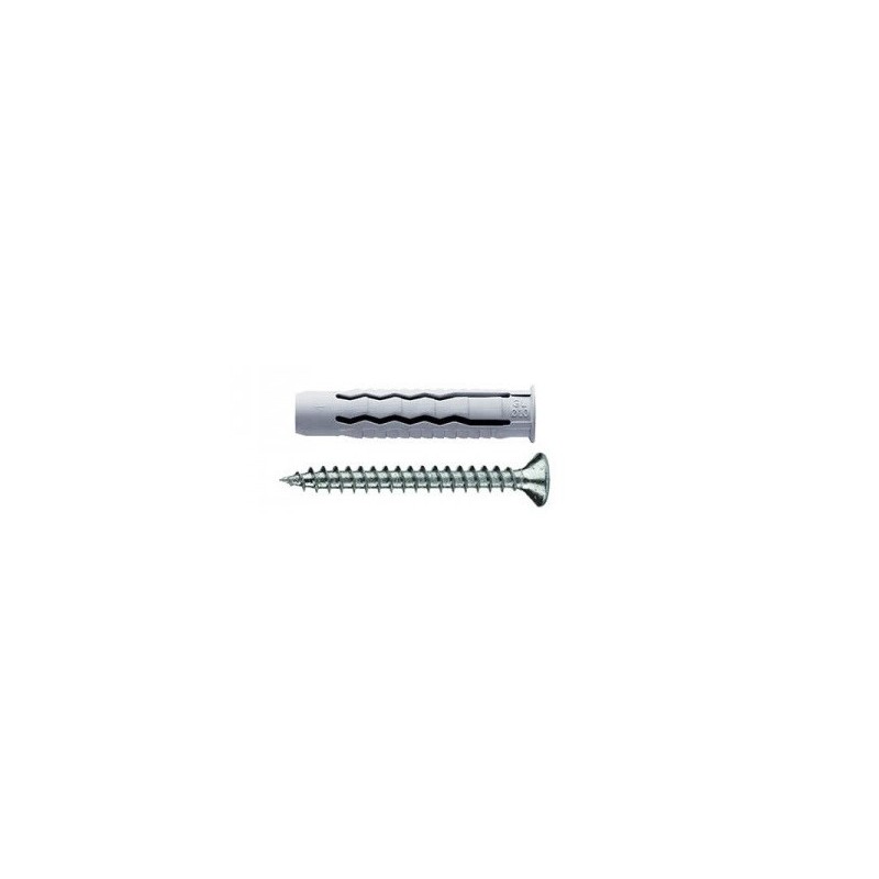 Tasselli multiuso F4V a 4 settori in nylon con vite TSP croce 6x30mm - 100 pezzi