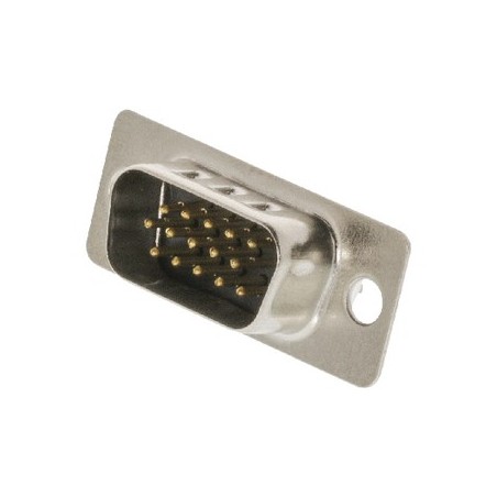 Connettore innestabile D-Sub High Density VGA maschio Metallo