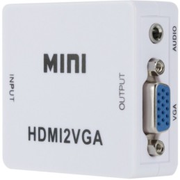 Convertitore video Full HD1080P da HDMI a VGA+Audio