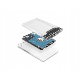 Box per disco esterno 2.5" USB 3.0 in plastica trasparente