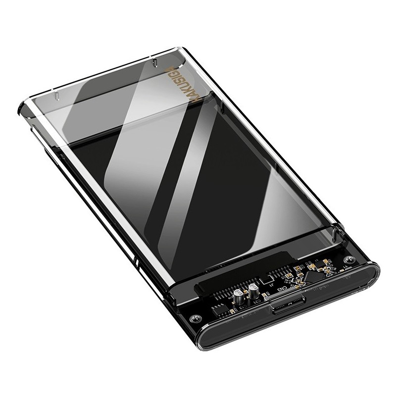 Box per disco esterno 2.5" USB 3.0 in plastica trasparente