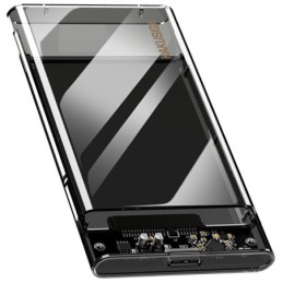 Box per disco esterno 2.5" USB 3.0 in plastica trasparente