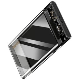 Box per disco esterno 2.5" USB 3.0 in plastica trasparente