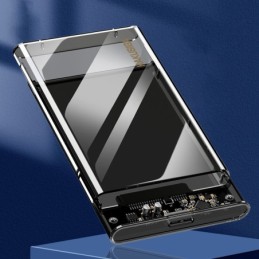 Box per disco esterno 2.5" USB 3.0 in plastica trasparente