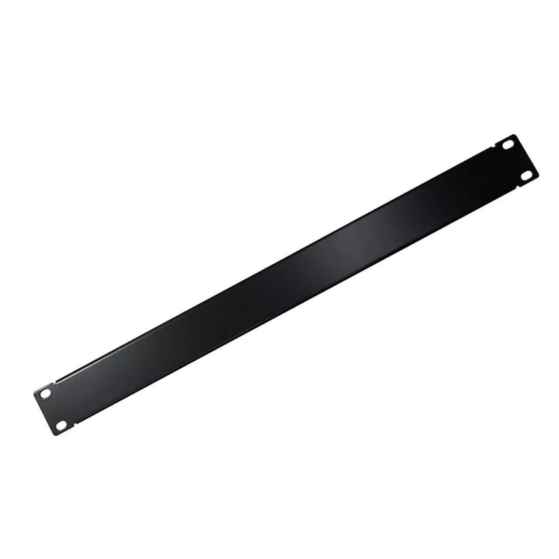 Pannello cieco per armadi rack 19'' nero 1U