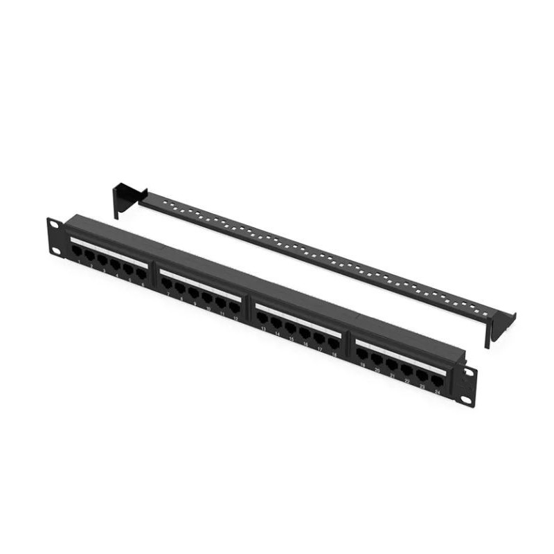 Pannello patch UTP 24 posti RJ45 Cat 6
