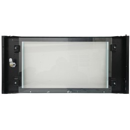 Porta in vetro temperato da 3 mm con serratura per armadio rack da 6U