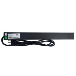 Multipresa 8 posti spina europea per armadio rack 19" con interruttore luminoso