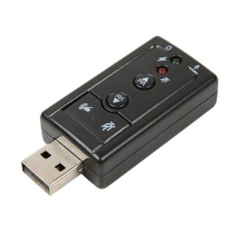 Adattatore audio USB 7.1 con ingresso jack per microfono e audio