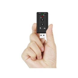 Adattatore audio USB 7.1 con ingresso jack per microfono e audio
