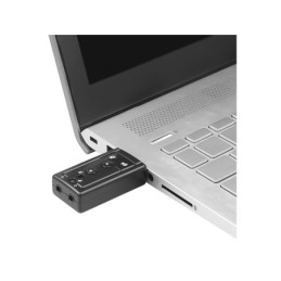 Adattatore audio USB 7.1 con ingresso jack per microfono e audio