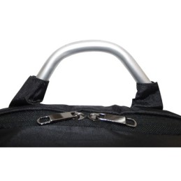 Zaino multifunzione antifurto imbottito con combinazione USB nero