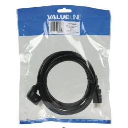 Cavo HDMI Alta Velocità con Ethernet Connettore HDMI - Connettore HDMI Con angolo a destra 2m Nero