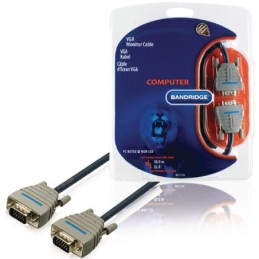 Cavo VGA maschio-maschio 10m blu Bandridge