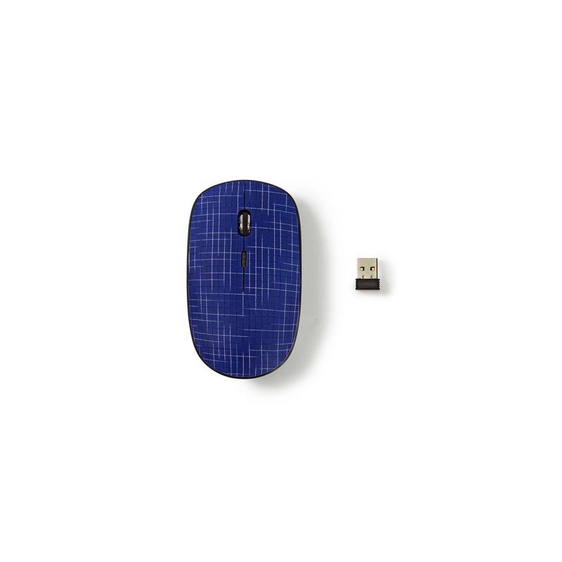Mouse Wireless 3 pulsanti 1600 DPI Blu