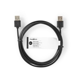 Cavo USB 2.0 A maschio A maschio 2m Nero