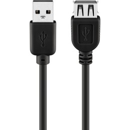 Cavo prolunga USB-A 60cm nero USB 2.0 480 Mbit/s