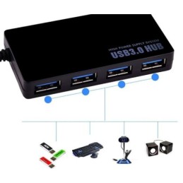 Hub USB 3.0 4 porte DC5V 5Gbps
