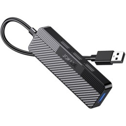 Adattatore hub USB 4 in 1 1xUSB 3.0 e 3xUSB 2.0 nero JC009-K
