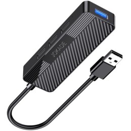 Adattatore hub USB 4 in 1 1xUSB 3.0 e 3xUSB 2.0 nero JC009-K