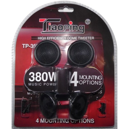 Coppia Tweeter Alta Efficienza con Kit di montaggio