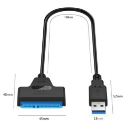 Adattatore da USB 3.0 a SATA7 + 15 pin