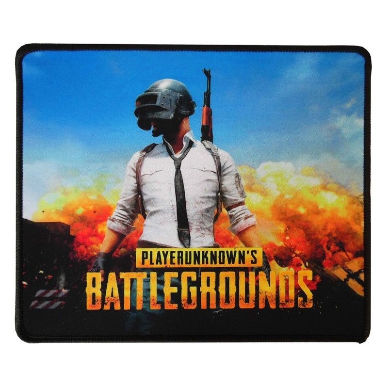 Tappetino Mouse 25x21 cm PlayerUnknown's Battlegrounds Personaggio con casco e fucile