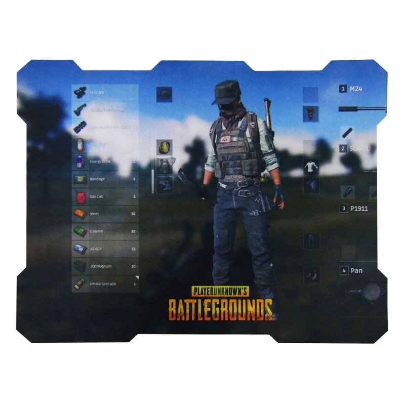 Tappetino Mouse 30x23cm PlayerUnknown's Battlegrounds Inventario